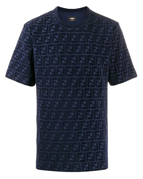 fendi monogram shirt replica|fendi blue t shirts.